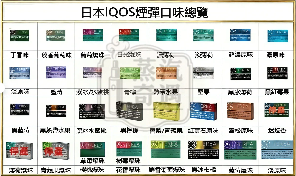 【27種口味現貨】加熱菸全家口味 TEREA 日本原装进口加熱煙彈｜ILUMA專用｜整條10包｜口味補給所
